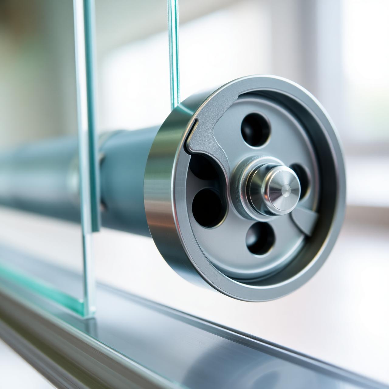 Stainless steel roller in clean track